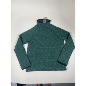 Oiselle Womens XLarge Quilted Lauren Turtleneck Pullover Green Seattle Mint